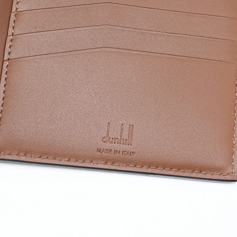 【名入れ可有料】ダンヒル dunhill 二つ折り財布 小銭入れなし バーリントン メンズ チョコレート ブラウン DU24F2106GN202 ウォレット 折財布 英国 <br>【スペシャルラッピング660円(別売り)】