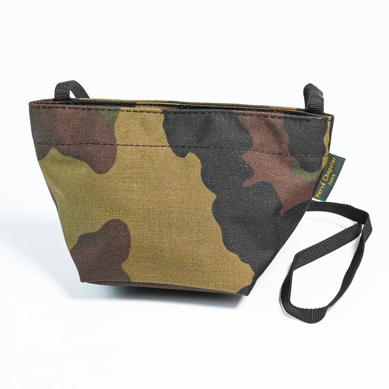 エルベシャプリエ Herve Chapelier 1927W ミニショルダーバッグ ポシェット レディース 舟形 XS ナイロン カモフラージュ 迷彩 1927W 49