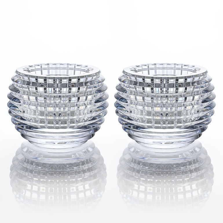 今年も話題の バカラ ペア アイ EYE キャンドルホルダー Baccarat 名入れ対応 その他