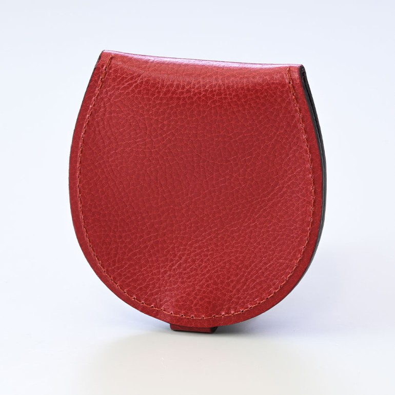 イルビゾンテ IL BISONTE コインケース 小銭入れ 馬蹄形 バケッタレザー ロッソ C0543 P 245【スペシャルラッピング660円(別売り)】