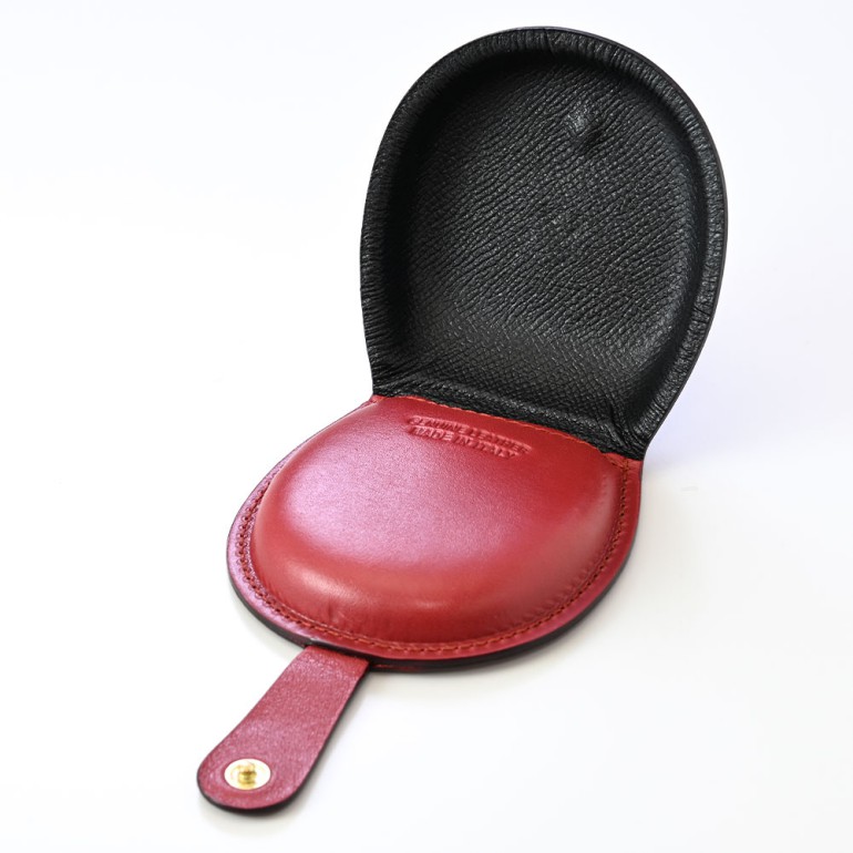 イルビゾンテ IL BISONTE コインケース 小銭入れ 馬蹄形 バケッタレザー ロッソ C0543 P 245【スペシャルラッピング660円(別売り)】