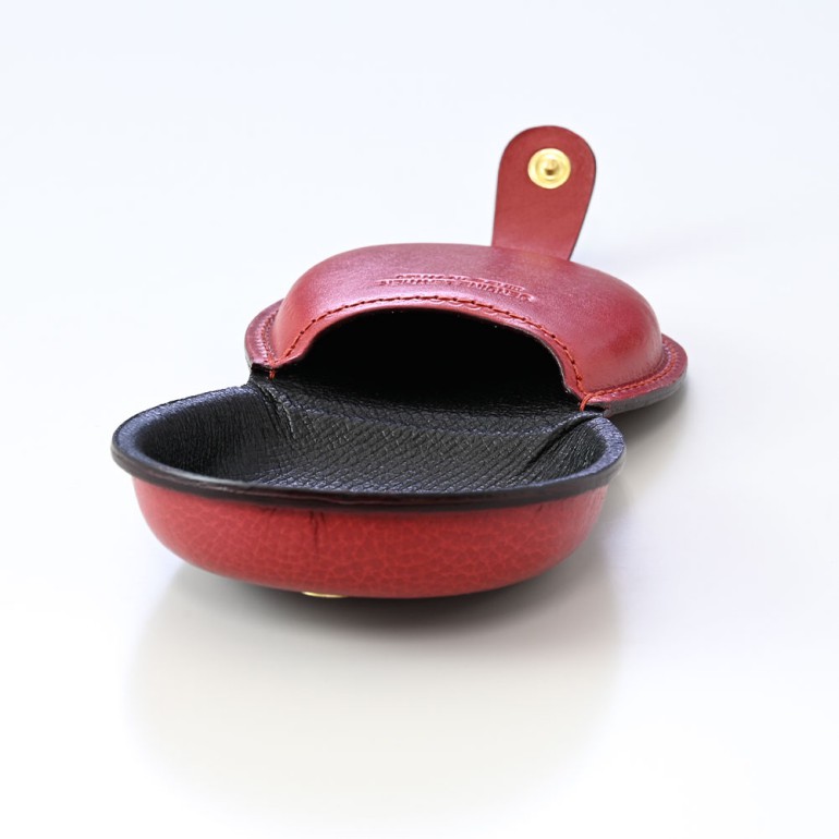 イルビゾンテ IL BISONTE コインケース 小銭入れ 馬蹄形 バケッタレザー ロッソ C0543 P 245【スペシャルラッピング660円(別売り)】