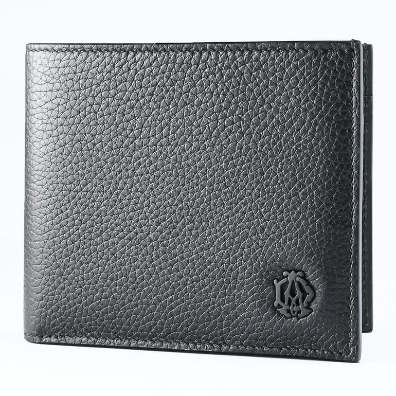 【名入れ可有料】ダンヒル dunhill 二つ折り財布 小銭入れ付 バーリントン メンズ ブラック レーシンググリーン DU24F2320GN001 ウォレット 折財布 英国 <br>【スペシャルラッピング660円(別売り)】