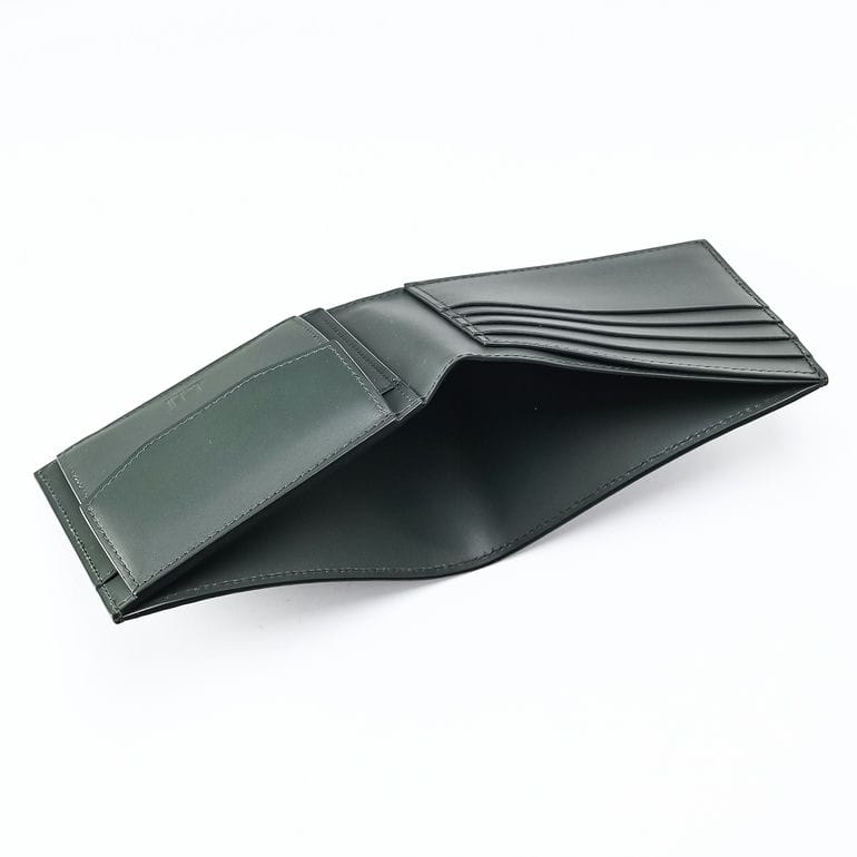 【名入れ可有料】ダンヒル dunhill 二つ折り財布 小銭入れ付 バーリントン メンズ ブラック レーシンググリーン DU24F2320GN001 ウォレット 折財布 英国 <br>【スペシャルラッピング660円(別売り)】