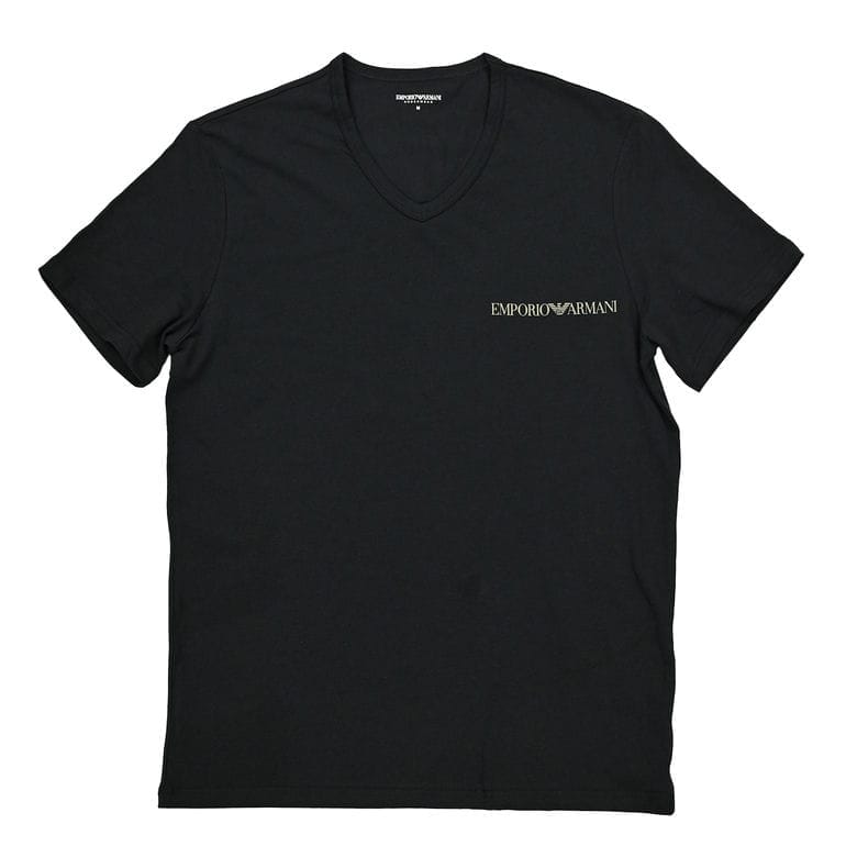 【Shoo】希少デザイン✨エンポリオアルマーニ ロゴ長袖カットソー Vネッ エンポリオ アルマーニ EMPORIO ARMANI Tシャツ Vネック 半袖