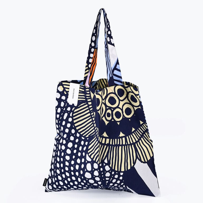 【名入れ可有料】マリメッコ marimekko トートバッグ シイルトラプータルハ ファブリック レディース マルチカラー 74340 074340 123 北欧雑貨 北欧デザイン ネコポス限定 送料無料<br>【スペシャルラッピング660円(別売り)】