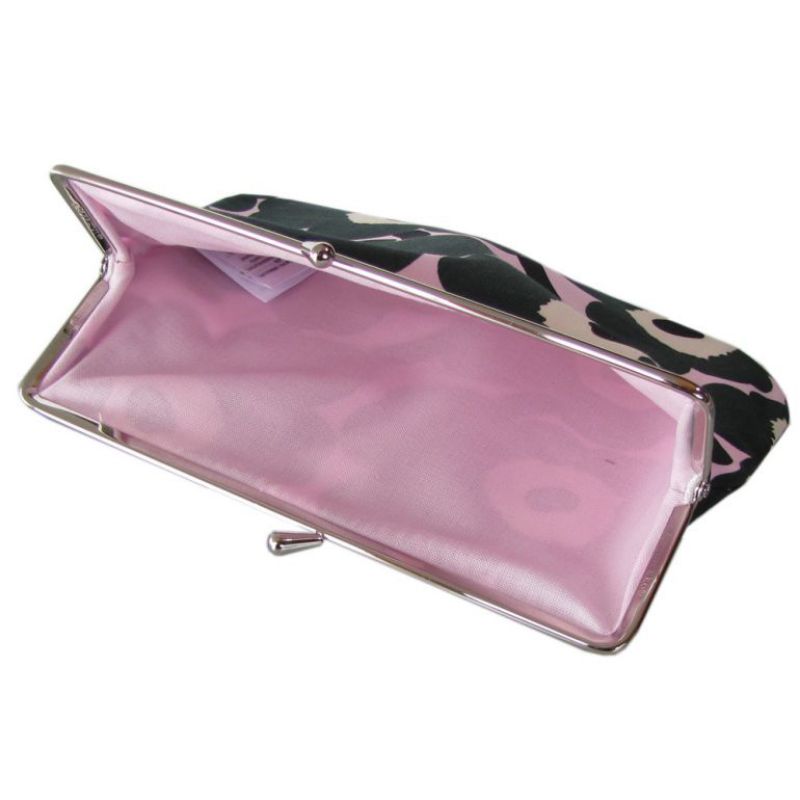 マリメッコ marimekko 小物入れ ポーチ がま口  Pieni Kukkaro Mini Unikko ピエニ ミニ ウニッコ グリーン×ピンク 047550 369 刺しゅう可有料 北欧雑貨 北欧デザイン