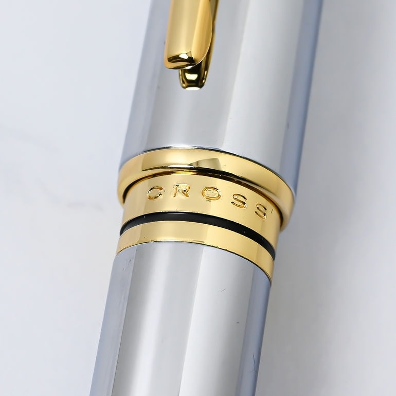 クロス ボールペン メンズ レディース BAILEY ベイリー メダリスト シルバー×ゴールド NAT0452-6 ギフト プレゼント 名入れ無料 名入れギフト ボールペン 文房具【スペシャルラッピング660円(別売り)】