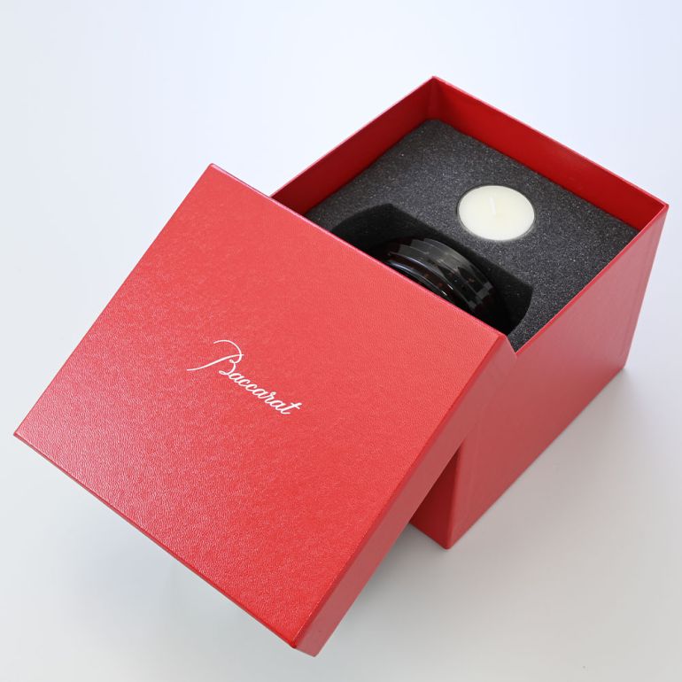 バカラ 名入れ対応 Baccarat キャンドルホルダー EYE アイ グレーブラウン 2802311 【熨斗対応】 インテリア オブジェ 置物 洋食器 <br>【スペシャルラッピング660円(別売り)】