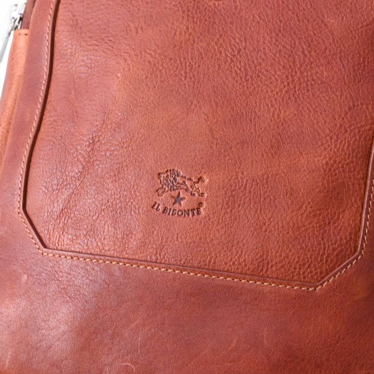 イルビゾンテ IL BISONTE ボディバッグ メンズ レディース Cosimo line ヴィンテージ カウハイド レザー コニャック BOS001PO0001BW394N