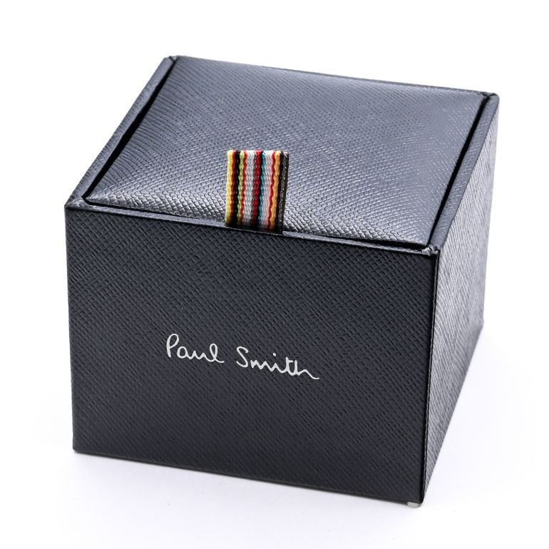 ポールスミス Paul Smith カフス メンズ カフリンクス カフスボタン ネイビー ゴールド シグネチャー CUFF/KLOGO 47【スペシャルラッピングB対応(別売り)】