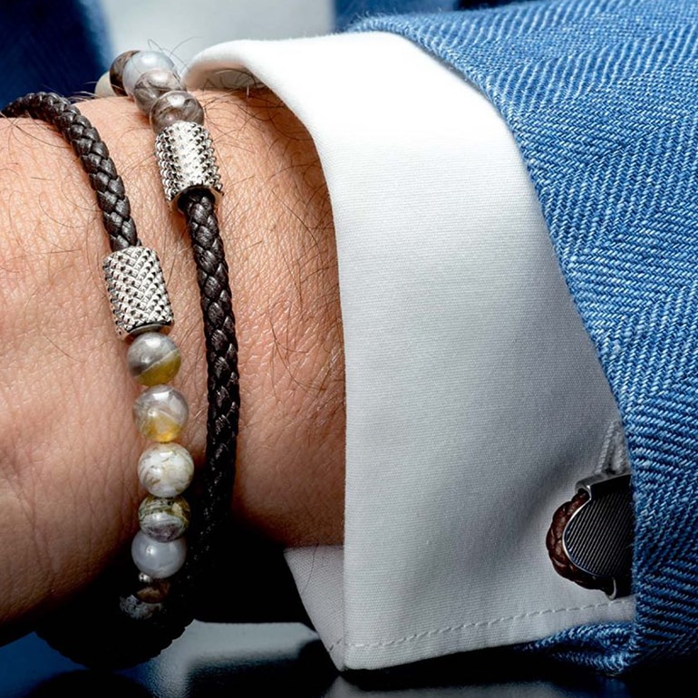 モンアート MONART ブレスレット 天然石 メンズ ダブルワイディング