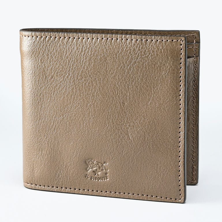 イルビゾンテ IL BISONTE 二つ折り財布 小銭入れ付 Cestello メンズ レディース トルトラ SBW069PV0001GY107N レザー ウォレット 箔押し名入れ可有料【スペシャルラッピング660円(別売り)】