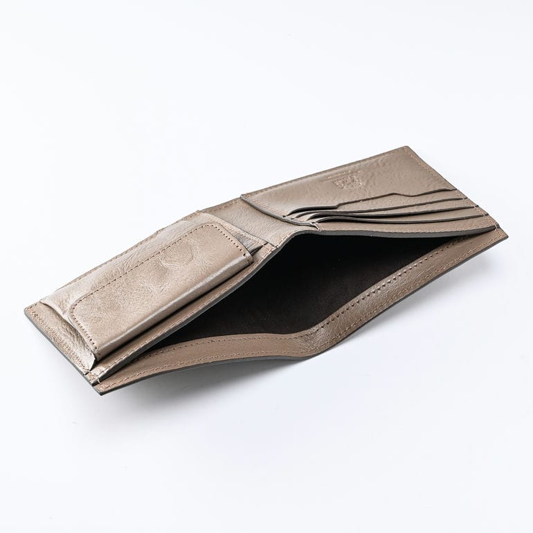 イルビゾンテ IL BISONTE 二つ折り財布 小銭入れ付 Cestello メンズ レディース トルトラ SBW069PV0001GY107N レザー ウォレット 箔押し名入れ可有料【スペシャルラッピング660円(別売り)】