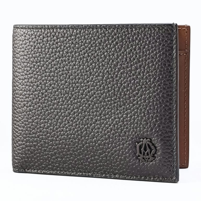 【名入れ可有料】ダンヒル dunhill 二つ折り財布 小銭入れ付 バーリントン メンズ チョコレート ブラウン DU24F2320GN202 ウォレット 折財布 英国 <br>【スペシャルラッピング660円(別売り)】