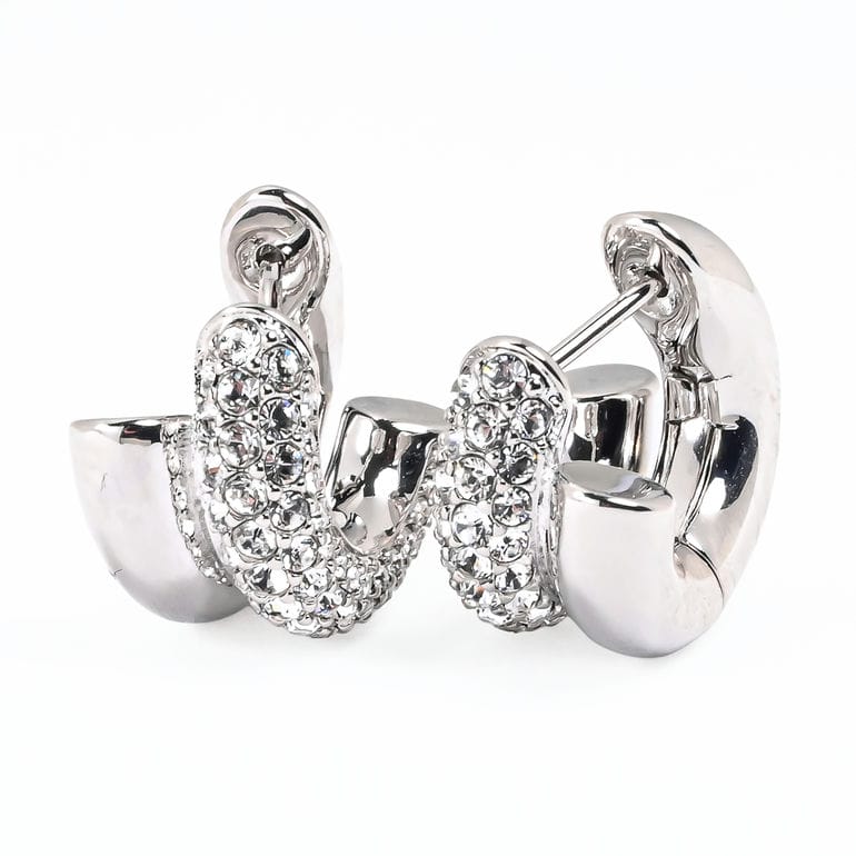 スワロフスキー SWAROVSKI ピアス Dextera フープピアス チューブ