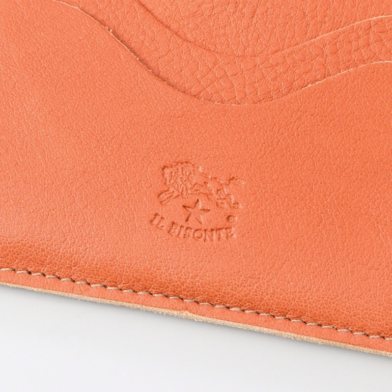 イルビゾンテ IL BISONTE カードケース メンズ レディース バケッタレザー CARAMEL キャラメル ヤキヌメ C1167 EP 145 名入れ可有料 箔押し【スペシャルラッピング660円(別売り)】