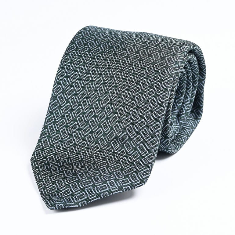 ダンヒル dunhill ネクタイ ハーネス メンズ エメラルド(グリーン系) 大剣幅8cm シルク100% 23FPTP1Y1311 MADE IN ITALY 英国 刺しゅう名入れ対応<br>【スペシャルラッピング660円(別売り)】