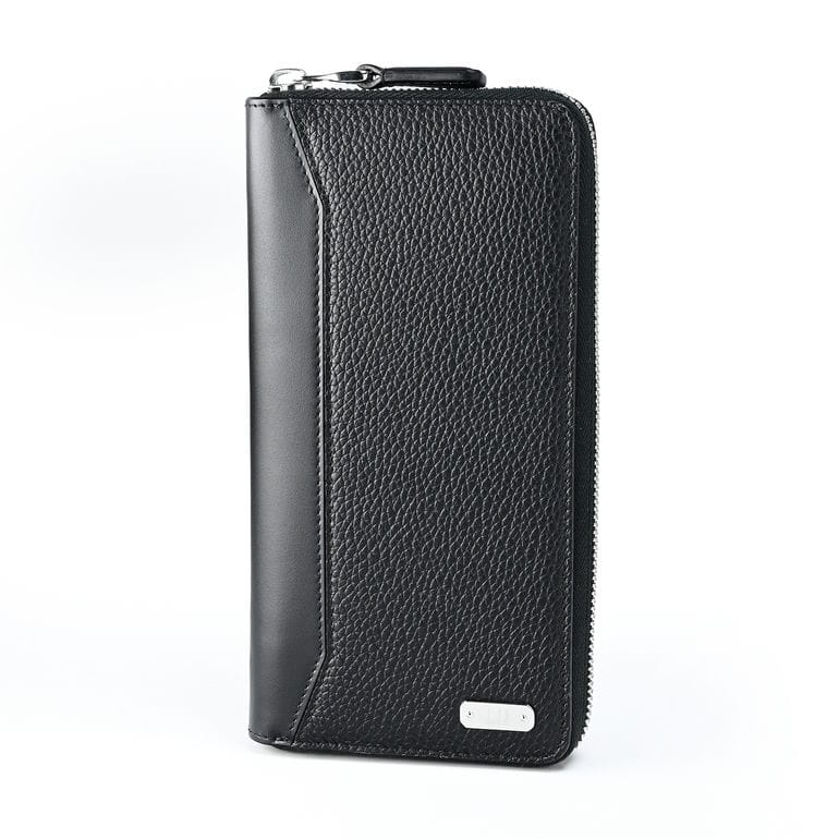 ダンヒル dunhill 長財布 メンズ  1893 ハーネス ラウンドファスナー ジップ コートウォレット ブラック 23F2101GN001 英国<br>【スペシャルラッピング660円(別売り)】