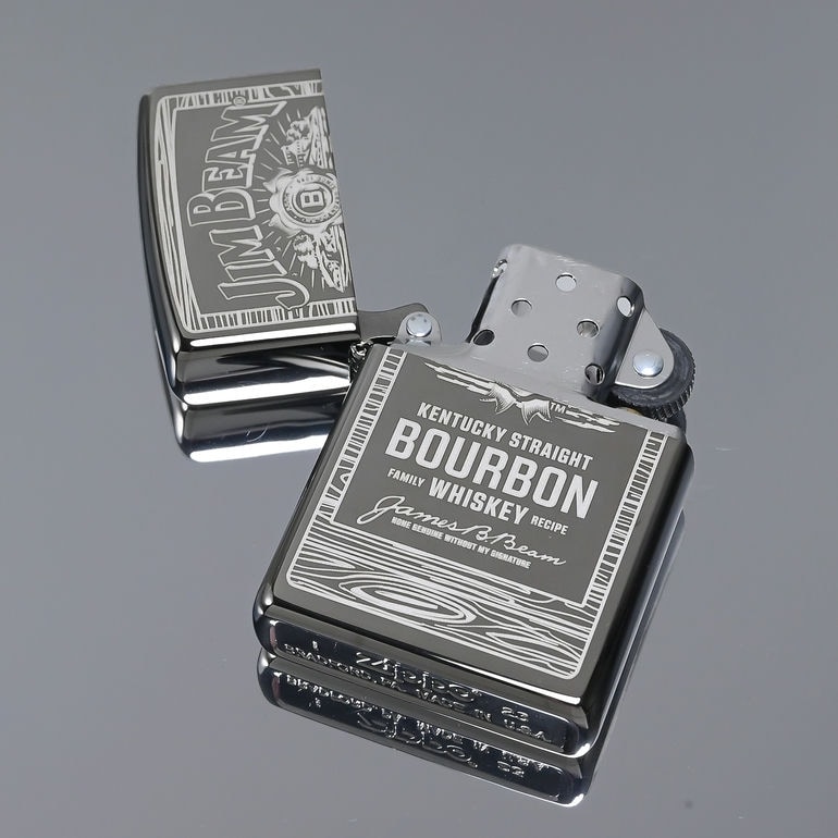 ZIPPO ジッポー ライター ジッポ JIM BEAM ジムビーム シルバー 48740