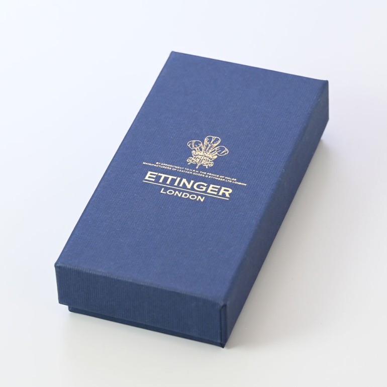 エッティンガー ETTINGER キーケース メンズ ブライドルレザー バイカラー BH840AJR BLACK ブラック イニシャル箔押し名入れ可有料 【スペシャルラッピング660円(別売り)】