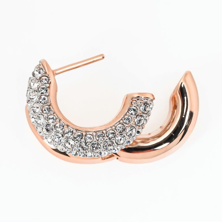 スワロフスキー SWAROVSKI ピアス Dextera フープピアス チューブ クリア ローズゴールド 5738198 ジュエリー アクセサリー<br>【スペシャルラッピング660円(別売り)】