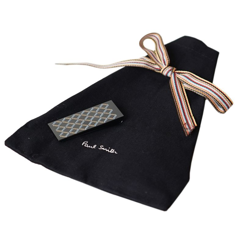 ポールスミス Paul Smith マネークリップ LOGO ブラック MONE AGEO 1A 名入れ可有料【スペシャルラッピング660円(別売り)】