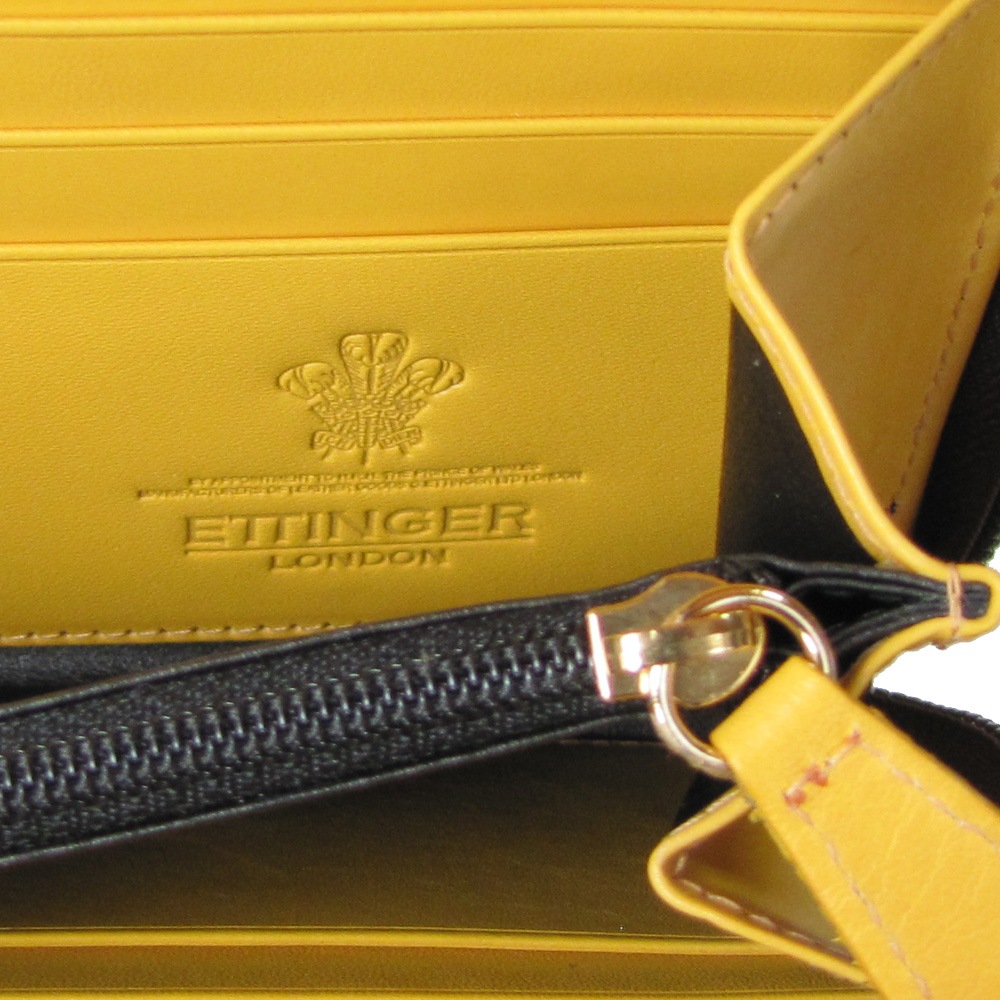 エッティンガー ETTINGER 長財布 ラウンドファスナー メンズ ブライドルレザー バイカラー BH 2051JR NUT ナッツ 【スペシャルラッピング660円(別売り)】