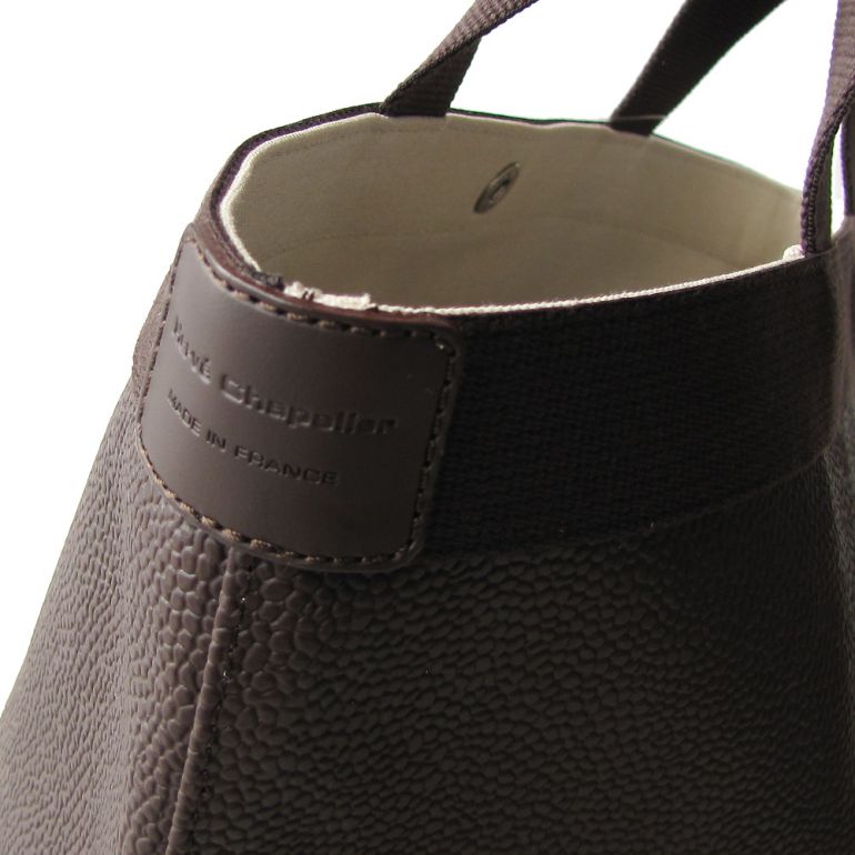 エルベシャプリエ トートバッグ レディース 舟形 M リュクス コーテッドキャンバス モカ 707GP 69