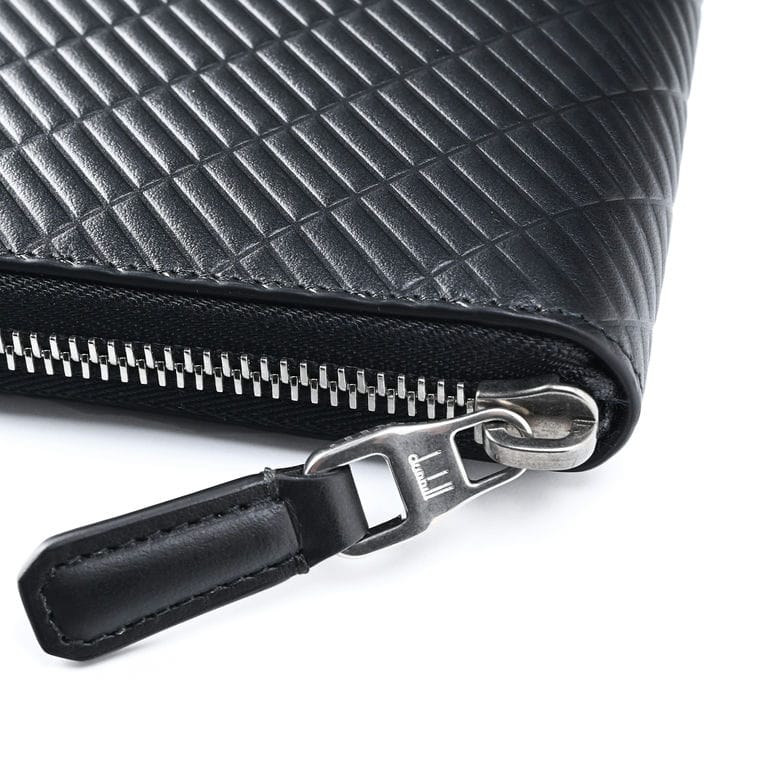 ダンヒル dunhill 長財布 メンズ コントゥア ラウンドファスナー ジップ コートウォレット ブラック 24R2180PX001 英国<br>【スペシャルラッピング660円(別売り)】