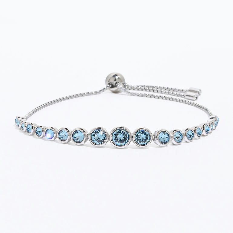 スワロフスキー SWAROVSKI ブレスレット Imber Tennis グラデーション ブルー シルバー 5719282 ジュエリー アクセサリー【スペシャルラッピング660円(別売り)】