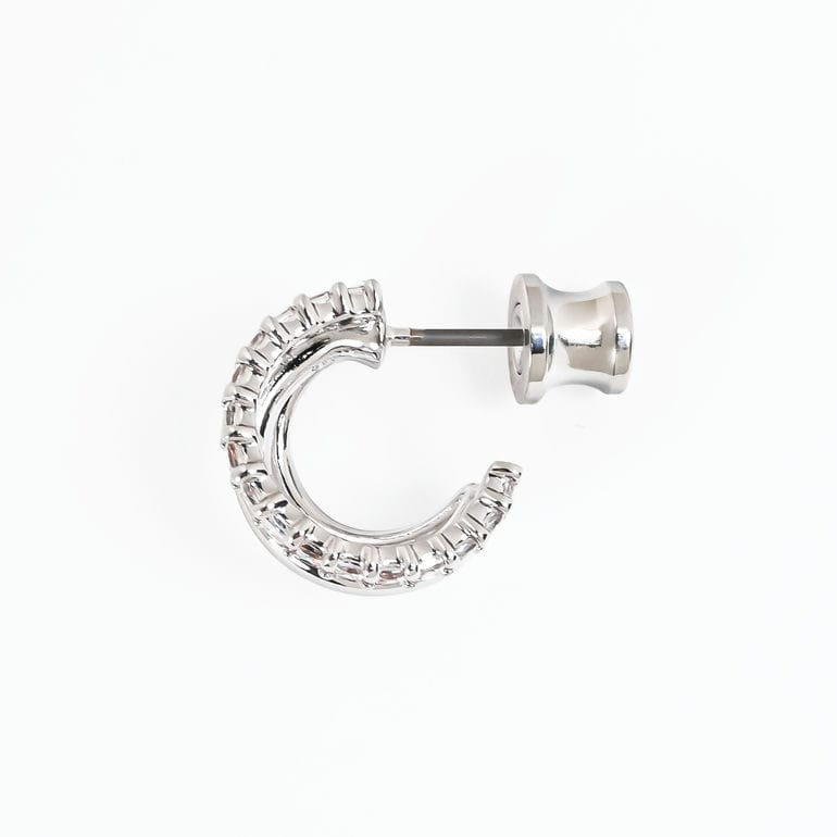 スワロフスキー SWAROVSKI ピアス Hyperbola フープピアス クリア