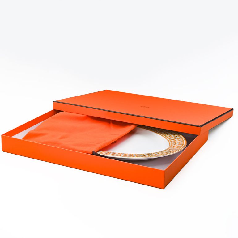 入手困難 エルメス HERMES ミニラリー24 オーバルプレート ブラック2枚