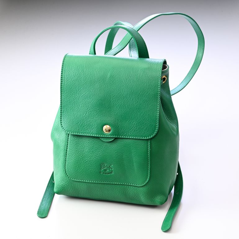 イルビゾンテ IL BISONTE リュック バッグ バックパック レディース Mezzomonte line エメラルドグリーン BBA075PV0001GR344B