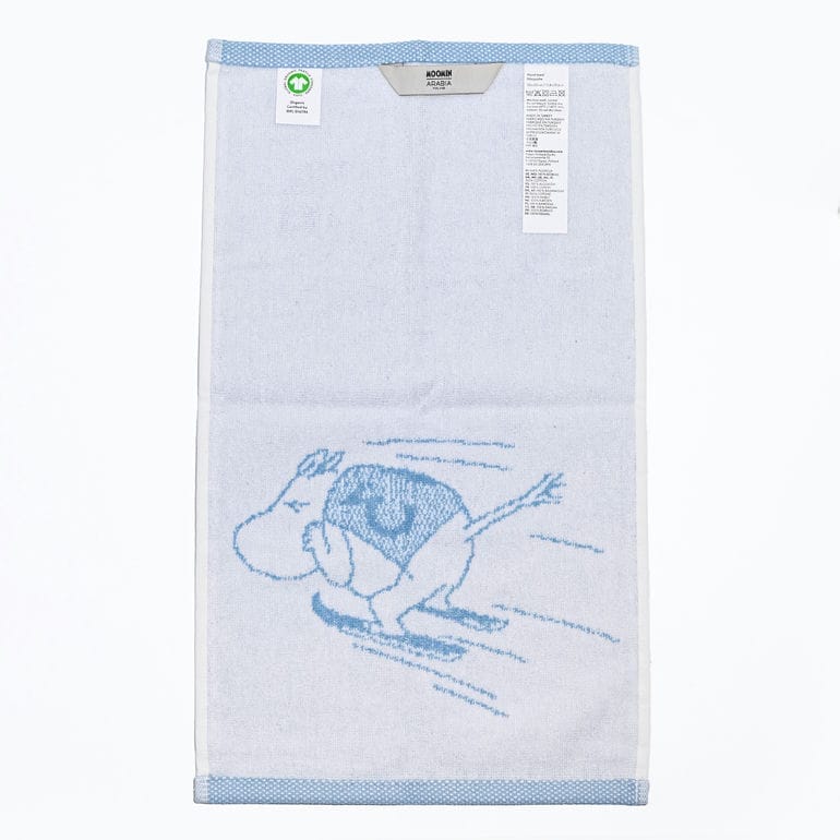 【刺しゅう名入れ可有料】アラビア ARABIA タオル ゲストタオル フェイスタオル 2024年 ウィンター 冬限定 30cm×50cm ムーミン スキージャンピング 1074790 北欧 雑貨 フィンランド【スペシャルラッピング660円(別売り)】