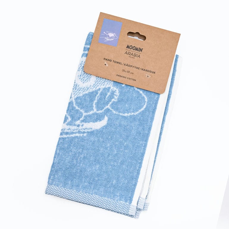 【刺しゅう名入れ可有料】アラビア ARABIA タオル ゲストタオル フェイスタオル 2024年 ウィンター 冬限定 30cm×50cm ムーミン スキージャンピング 1074790 北欧 雑貨 フィンランド【スペシャルラッピング660円(別売り)】