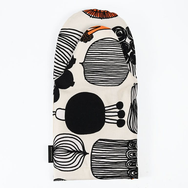 【名入れ可有料】マリメッコ marimekko ミトン プータルフリン パルハート ブラック オレンジ 74336 074336 193 北欧雑貨 北欧デザイン クロネコゆうパケット限定 送料無料