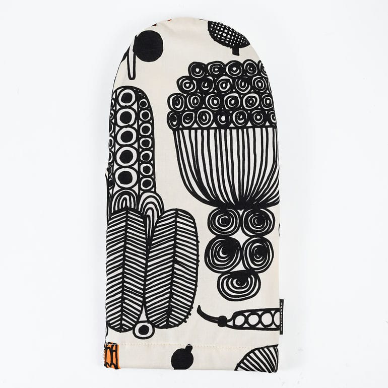 【名入れ可有料】マリメッコ marimekko ミトン プータルフリン パルハート ブラック オレンジ 74336 074336 193 北欧雑貨 北欧デザイン クロネコゆうパケット限定 送料無料