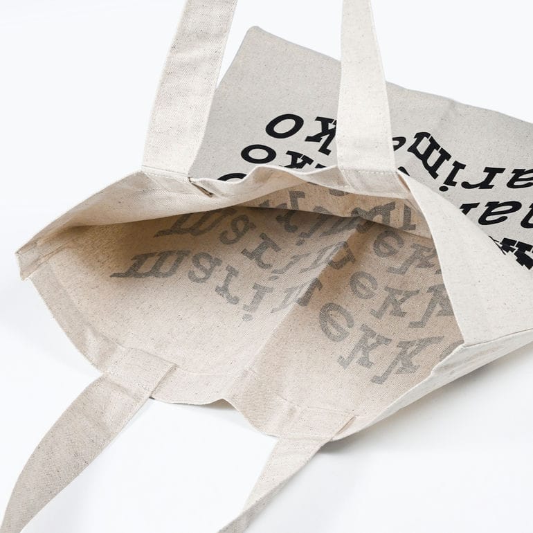 マリメッコ marimekko トートバッグ ヴァンカ Vankka マリメッコロゴ ファブリックバッグ レディース ブラック ベージュ 94599 094599 890 北欧雑貨 北欧デザイン ネコポス限定 送料無料