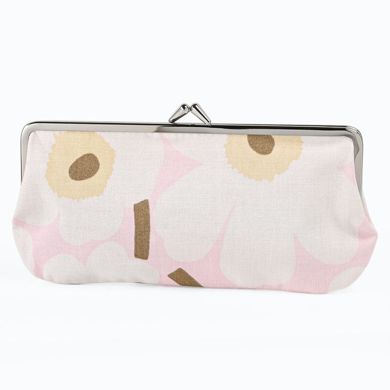 マリメッコ marimekko 小物入れ ポーチ コスメ ペンケース がま口 ミニ ウニッコ シルマラシ ピンク オフホワイト サンド 75338 075338 315 北欧雑貨 北欧デザイン ネコポス限定【スペシャルラッピング660円(別売り)】