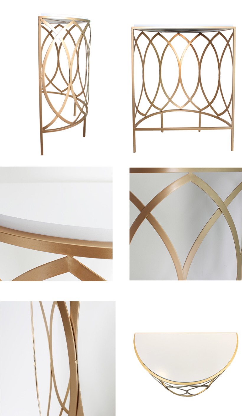 コンソール アイアン ゴールド H85cm モダン FM-525-N-S コンソール アイアン ゴールド H85cm モダン FM-525-N-S