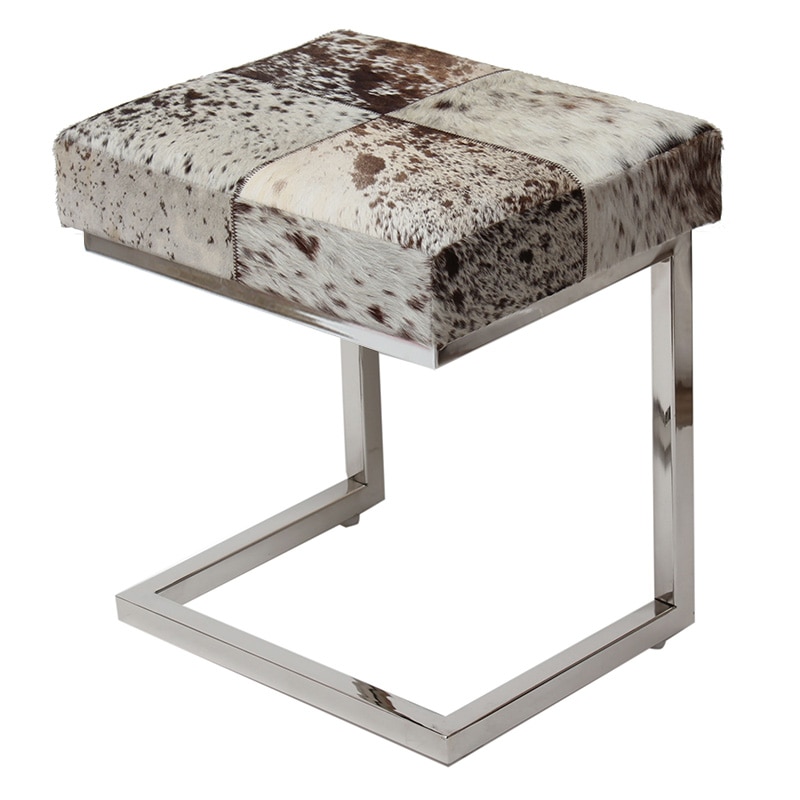 リアルファースツール ブラウン/ホワイト