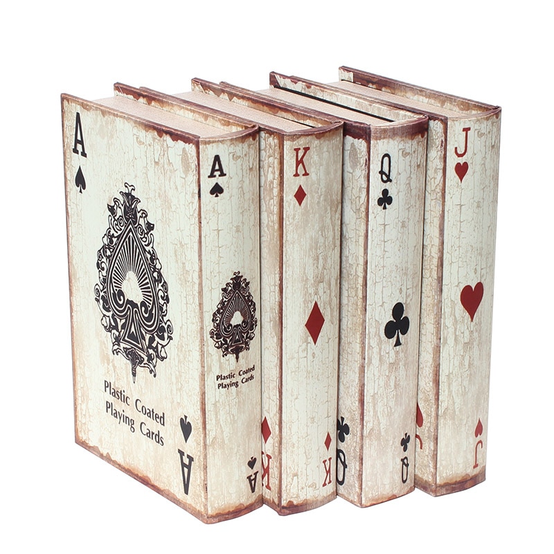 4p Book Box L トランプ柄 インテリア雑貨 インテリア雑貨や家具を取り揃えたオンラインショップ Alex Home Decor アレックスホームデコール