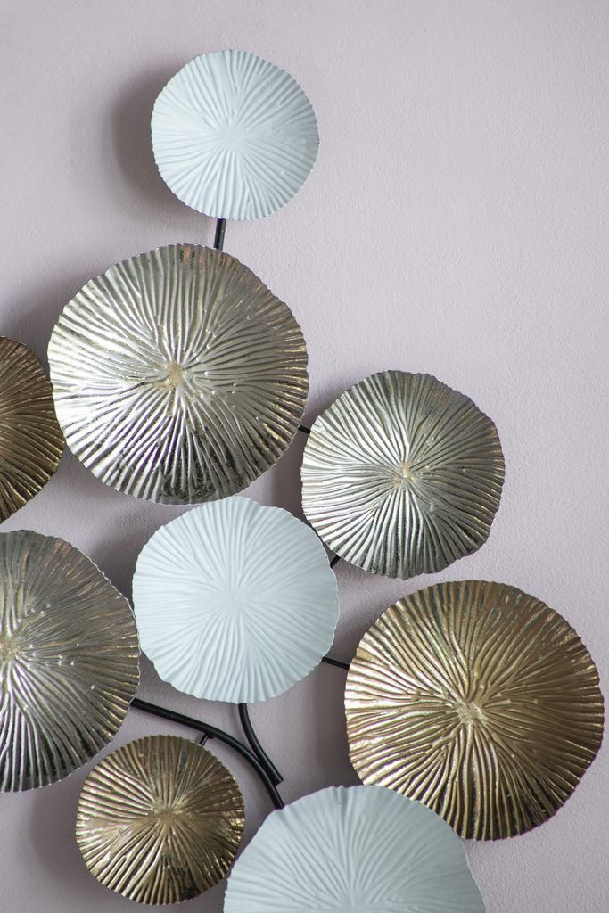 ウォールオブジェ ゴールド×ホワイト S | ウォールインテリア,ウォール