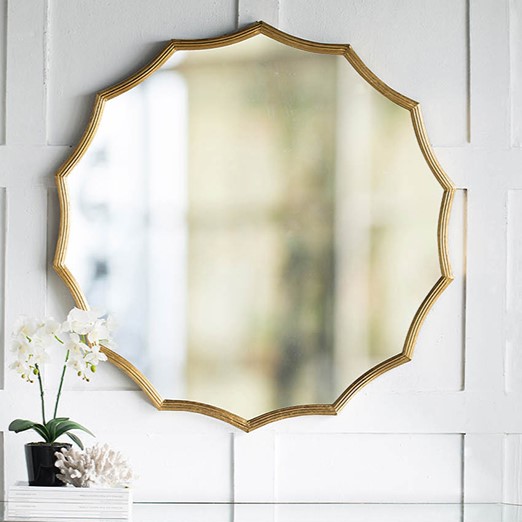 ウォールミラー ゴールド