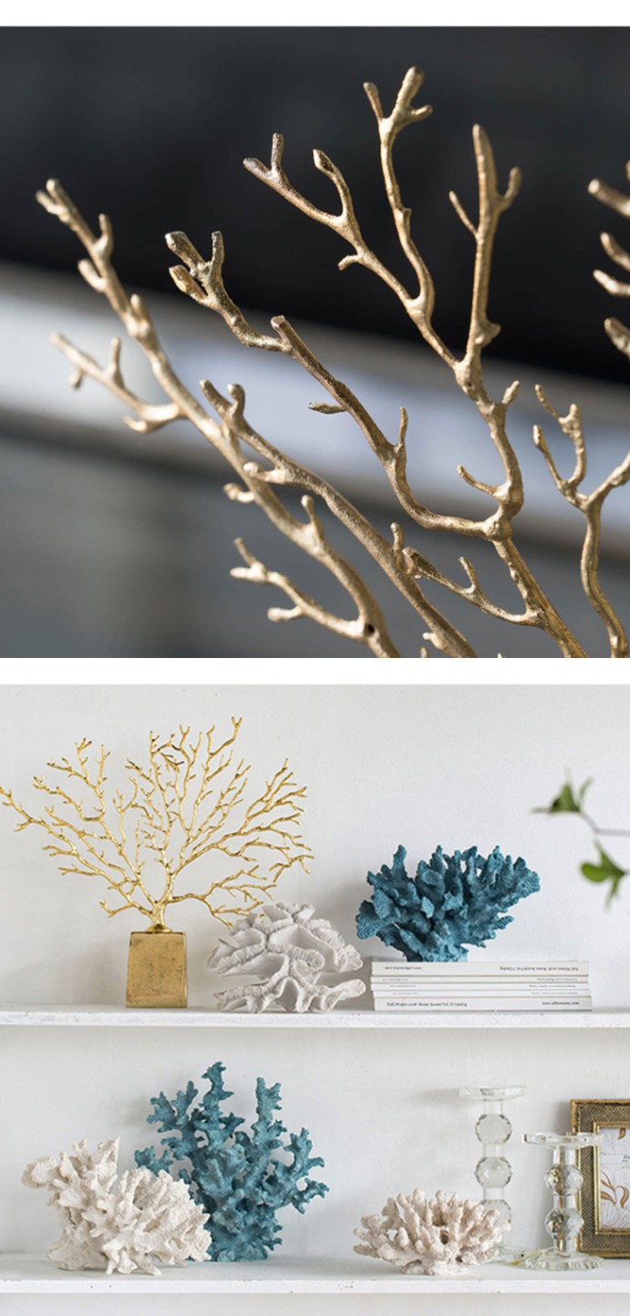 ツリーオブジェ ゴールド | インテリアデコレーション,オブジェ・置物