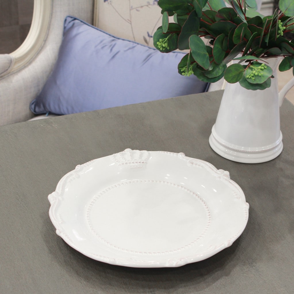 ホワイトプレート φ34.5㎝ 2枚セット