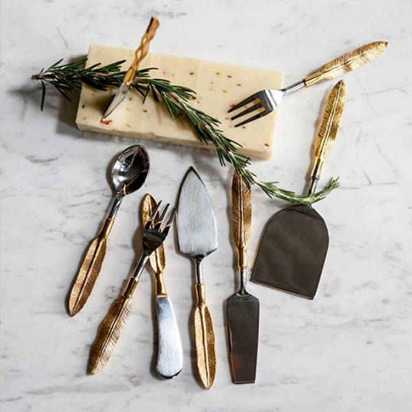 フェザーモチーフ ティースプーン 4本セット