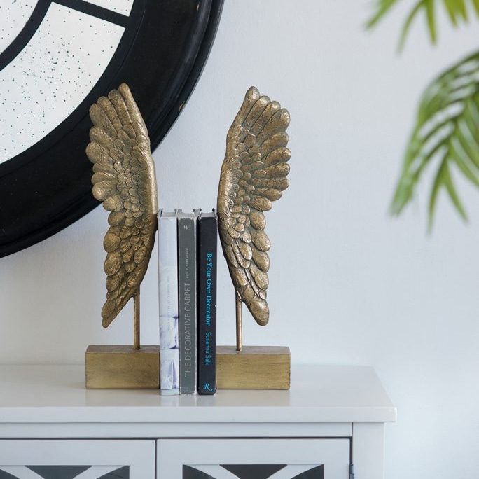 ゴールドウィング ブックエンド 片翼タイプ 高さ50cm