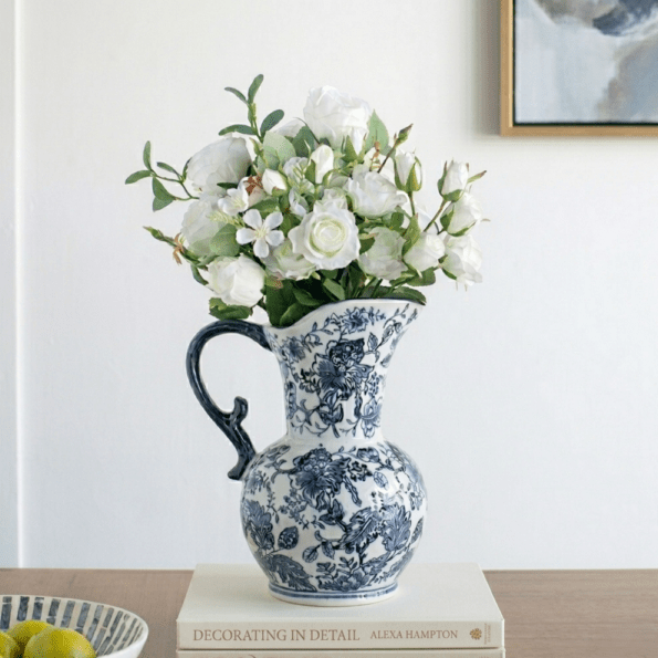 シノワズリ柄のミルクジャー